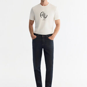 Yeni Sezon Pantolon Erkek Antrasit Eskitme Yıkamalı Esnek Berlin Slim Fit Jean A42Y3531