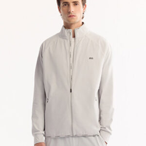 Erkek Açık Klasik Gri Dik Yaka Fermuarlık Şardonlu Bi-Stretch Regular Fit Sweatshirt A52Y1203 | Orjinal Ürün