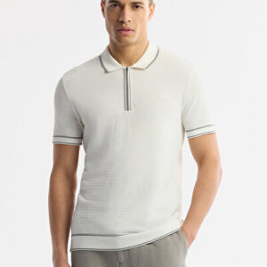Avva 2026 Erkek Ekru Polo Yaka Dokulu Rayon Triko Regular Fit T-Shirt A51Y5165 - Hızlı Kargo
