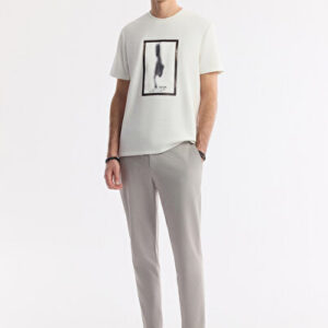 Erkek Gri Regular Fit Yan Cepli Beli Lastikli Bi-Stretch Comfort Slim Fit Pantolon A51Y3204 | Orjinal Ürün
