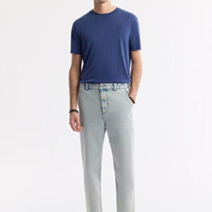 Avva Erkek Mavi %100 Pamuk Oslo Carrot Fit Jean Pantolon A51Y3550 - Hediye Kutulu