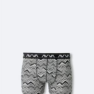 Erkek Siyah-Beyaz Pamuklu Desenli Tekli Regular Fit Boxer A42Y9535 | 2026 Koleksiyon
