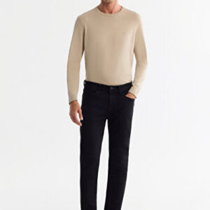 Avva Erkek Siyah Rinse Yıkama Berlin Slim Fit Jean Pantonlon A42Y3514