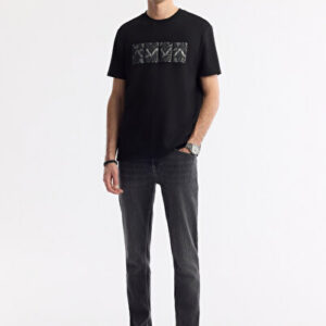 Pantolon Erkek Antrasit Taş Yıkamalı Pamuklu Elastan Berlin Slim Fit Jean A51Y3513